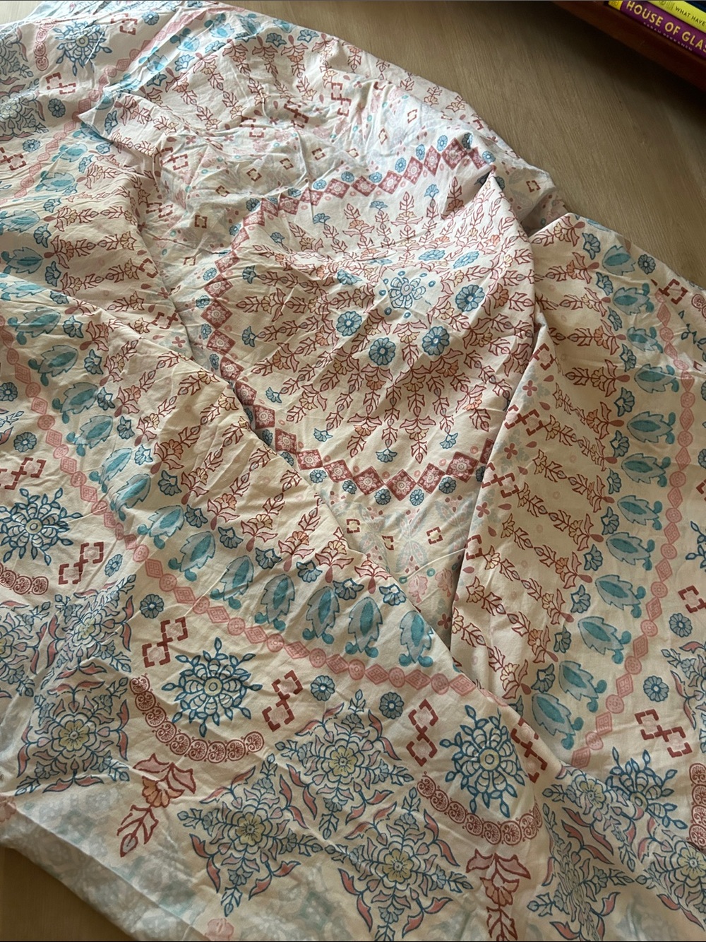 👑 Pottery Barn Teen Maya medallion boho F/Q duvet cover with shams  PB Teen